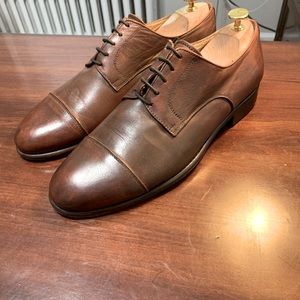 Leonardo Italian Leather Cap Toe Oxford
